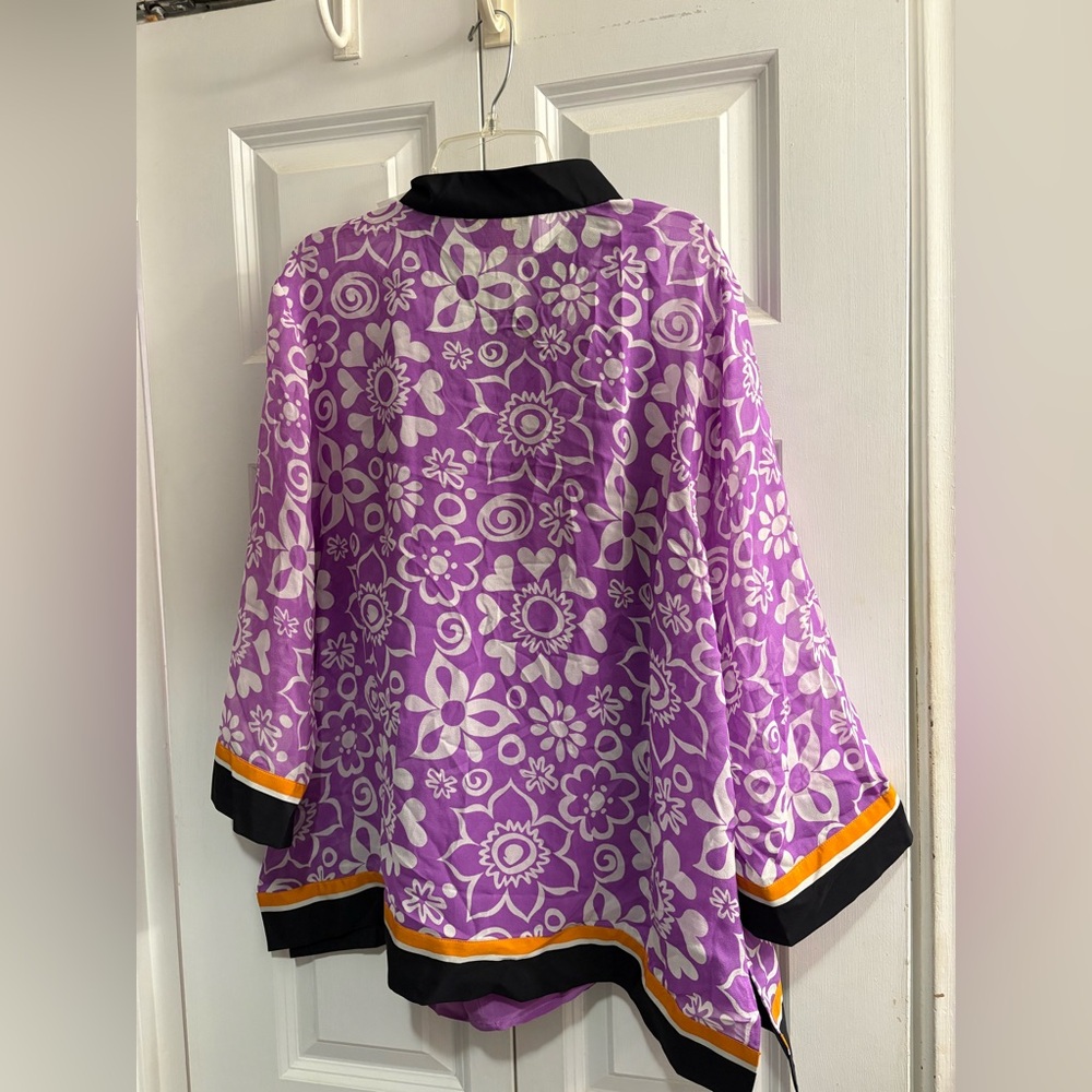 Bob Mackie Wearable Art Cardigan Embroidered NWT - image 3